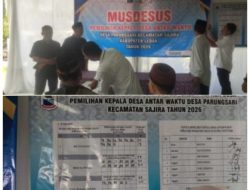 Pilkades PAW Desa Parungsari Kecamatan Sajira Berjalan Aman dan Lancar