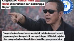 King Badak: Korupsi MBG Harus Dibersihkan dari Elit hingga Dapur