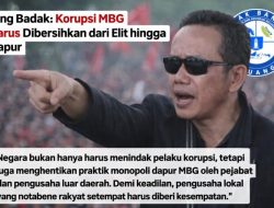 King Badak: Korupsi MBG Harus Dibersihkan dari Elit hingga Dapur