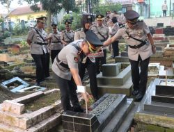 Jelang Hari Bhayangkara ke-80, Kapolres Lebak Pimpin Ziarah Rombongan di TMP Sirna Rana
