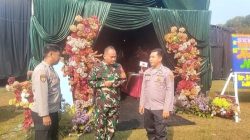 Antisipasi Gangguan Kamtibmas, Polsek Sajira dan Koramil 0304 Sajira Amankan Resepsi Pernikahan Putri Kades Pajagan
