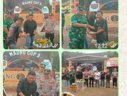 Tiga Polsek bersama TNI dan Jajaran Panitia Meriahkan HUT Bhayangkara ke-80 di Turnamen Maung Cup 3