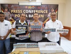 Polda Banten Ungkap Peredaran Rokok Tanpa Pita Cukai, Amankan 89 Bal Rokok Ilegal