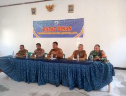 Camat Sajira Sampaikan Tiga Poin Dalam Rapat Dinas, Untuk Perkuat Langkah Preventif