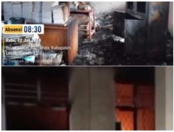 Ruang Kantor Guru SMP Negeri 5 Maja Ludes Terbakar, Tak Satupun Sarpras Dalam Ruangan Dapat Diselamatkan