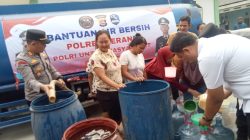 Kesigapan Polri, Polsek Jawilan Polres Serang Salurkan 8.000 Liter Air Bersih ke Warga Desa Majasari