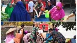 Kepala Desa Paja Apresiasi Bantuan Air Bersih dari Dandim 0603/Lebak, Anggota Koramil 0304/Sajira Berbaur di Tengah Masyarakat