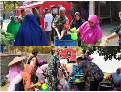 Kepala Desa Paja Apresiasi Bantuan Air Bersih dari Dandim 0603/Lebak, Anggota Koramil 0304/Sajira Berbaur di Tengah Masyarakat