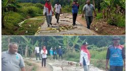Kawal Transparansi Dana Desa, Camat Curugbitung Monitoring Pembangunan Jalan Beton di Desa Cipining