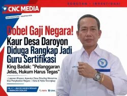 Dobel Gaji Negara! Kaur Desa Daroyon Diduga Rangkap Jadi Guru Sertifikasi, King Badak: Pelanggaran Jelas, Hukum Harus Tegas