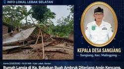 Rumah Lansia di Kp. Babakan Buah Ambruk Diterjang Angin Kencang, Kepala Desa Sangiang Imbau Warga Waspada Bencana