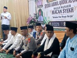 Kasihumas Polres Lebak Hadiri Istighosah Haul Syekh Abdul Qadir Al-Jailani di Cikulur