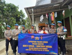 HUT Propam Polri ke-24, Si Propam Polres Lebak Gelar Bakti Sosial di Ponpes Al Idrus