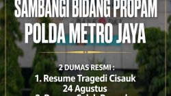 KETUA UMUM BBP SAMBANGI POLDA METRO JAYA, LAPORKAN GAKUM LAKA POLRES TANGSEL KE BIDANG PROPAM