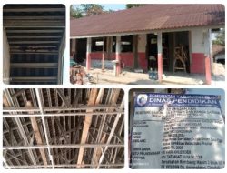 Rehabilitasi SDN 1 Bojongjuruh Diduga Asal Jadi, Material Rusak dan Pekerja Abaikan SOP