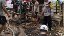 Polsek Curugbitung Cek Pemasangan Sumur Bor Merah Putih Presisi di Desa Lebak Asih, Bantu Warga Dapatkan Air Bersih