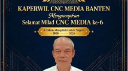 Dapat Kepercayaan Sebagai Kaperwil Banten, Enday Hidayat Ucapkan Terima Kasih di Milad ke-6 CNC MEDIA