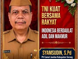 Plt Camat Jawilan Syamsudin,  S.Pd Ucapkan Dirgahayu TNI ke-81: TNI Kuat Bersama Rakyat