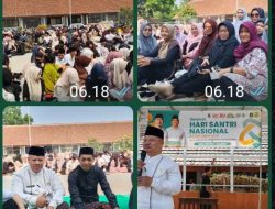 Ratusan Siswa SMAN 1 Sajira Meriahkan Peringatan Hari Santri Nasional dengan Tausiyah dan Ngaliwet Bersama.