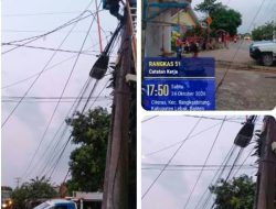 Tak Sampai Menunggu Lama, SPKT dan Petugas PLN Rangkasbitung Gerak Cepat Perbaiki Kabel Listrik Terjuntai di Jalan Bahbul Lebak