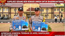 KAPOLRES SERANG BERIKAN REWARD UMROH KEPADA BHABINKAMTIBMAS BERPRESTASI