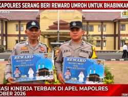 KAPOLRES SERANG BERIKAN REWARD UMROH KEPADA BHABINKAMTIBMAS BERPRESTASI