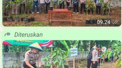 POLSEK JAWILAN POLRES SERANG GELAR GREEN POLICING BERSAMA MASYARAKAT DI DESA CEMPLANG