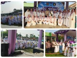 Ratusan Anak PAUD se-Kecamatan Sajira Antusias Ikuti Simulasi Manasik Haji di Alun-Alun Sajira