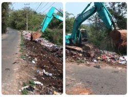Kades Sajira Mekar Desak Pemkab Lebak Minta Bantuan Alat Pembuangan Sampah Untuk Hindari Tumpukan Sampah di Makam Riben