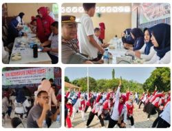 Sambut HUT Kabupaten Lebak ke-198, Camat Curugbitung Pimpin Senam Bersama dan Cek Kesehatan Gratis